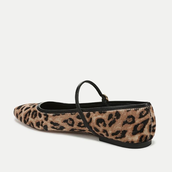 Veronica Beard Animal Print Flats with Black Trim - Picture 4 of 5